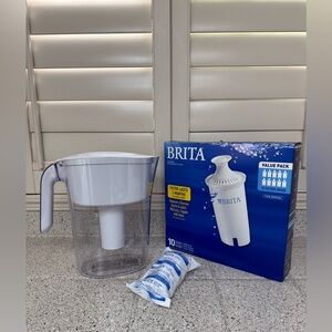 Brita 10-Cup Water Filter Pitcher With 11 Standard Filters $40